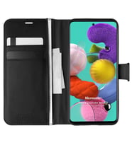 Microsonic Samsung Galaxy A51 Kılıf Delux Leather Wallet Siyah