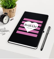 BK Gift Kişiye Özel Canım Babam Siyah Defter Kalem Seti-1