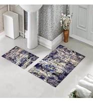 Banyo Halısı Ikili Klozet Takımı Kaymaz Tabanlı (60 xm x 100 cm + 40 cm x 60 cm) 