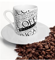 BK Gift Kişiye Özel Espresso Kahve Fincanı-1 (Beyaz)
