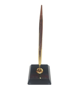 Kristal Masaüstü Kalemlik Ofis Makam Hediyesi M504 FS GOLD (Altın)