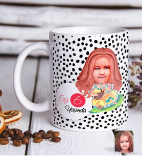 BK Gift Kişiye Özel Kız Çocuk Yaş Karikatürlü Beyaz Kupa Bardak-12