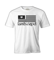 Lamb of God - Logo Beyaz Erkek Tshirt