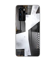 Bina Tasarımlı Süper Şeffaf Silikon Telefon Kılıfı Huawei P40