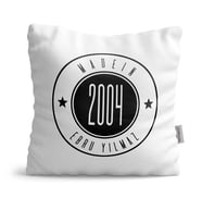 BK Gift Kişiye Özel Made In Tasarımlı Beyaz  Yastık  1