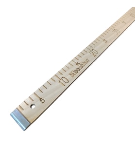 Ahşap Manifatura Cetveli Demirli 1 Metre (100cm) (MDF)