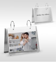 BK Gift Kişiye Özel Fotoğraflı 605 Silver Masaüstü Resim Çerçevesi