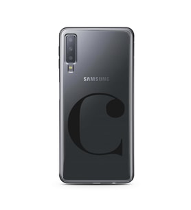 Samsung A7 (2018) Harf Tasarımlı Telefon Kılıfı C-Harfi 
