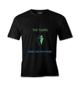The Twins - Living for the Future Siyah Erkek Tshirt