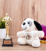 Sevgiliye Özel Oscar Ödülü ve Peluş Köpek