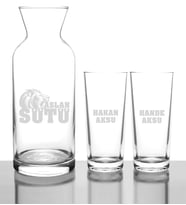 BK Gift Kişiye Özel Aslan Sütü Rakı Karaf Seti  1