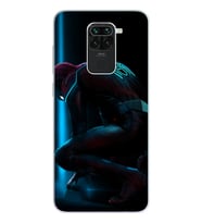 Örümcek Adam Tasarım Süper Şeffaf Silikon Telefon Kılıfı Xiomai Redmi Note 9