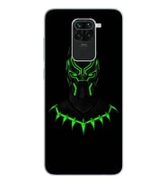 Black Panter Tasarım Süper Şeffaf Silikon Telefon Kılıfı Xiomai Redmi Note 9