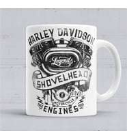 Harley Davidson Kupa Bardak Porselen