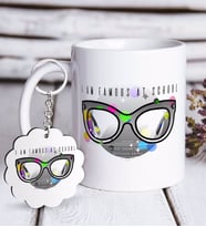 BK Gift Kişiye Özel Okulda Ünlüyüm Beyaz Kupa ve Anahtarlık Hediye Seti-3 (Model 1)