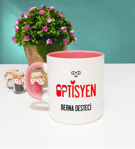 Optisyen Kupa Bardak Pembe