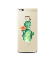 Kaktüs Tasarımlı Süper Şeffaf Silikon Telefon Kılıfı Huawei P10 Lite   