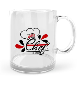 BK Gift Kişiye Özel Chef Cam Kupa Bardak  5