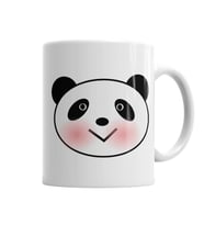 Sevimli Panda Kupa Bardak Porselen