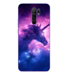 Unicorn Tasarımlı Süper Şeffaf Silikon Telefon Kılıfı Xiomai Redmi 9