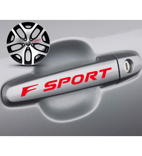 Toyota f kapı Kolu Sport Sticker Yapıştırma 8 Ad