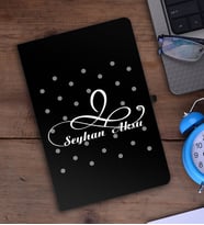 BK Gift Kişiye Özel İsimli Siyah Defter - 4