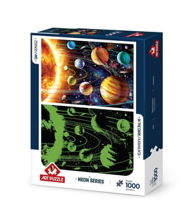 Art Puzzle Güneş Sistemi 1000 Parça Neon Puzzle