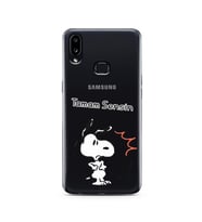 Snoopy Tasarımlı Süper Şeffaf Silikon Telefon Kılıfı Samsung A10s