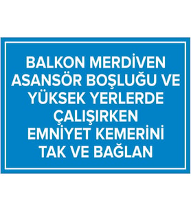 MIGNATIS - Balkon Merdiven Asansör Boşluğu vb Kemerini Tak ve Bağlan Levhası - Sac Malzeme 25x35cm