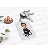 BK Gift Kişiye Özel Erkek Avukat Karikatürlü Şeffaf Pleksi Anahtarlık-1 (Beyaz)