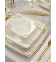 Emsan Yemek Takımı 61 Parça Fine Bone Masal Gold
