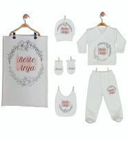 Pia Baby Gl 1908-07 İsme Özel Battaniye Zıbın Set