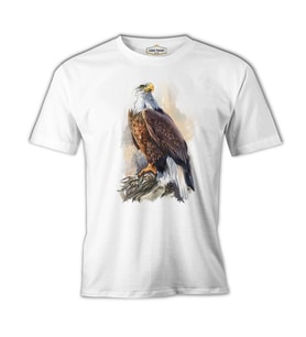 Kartal - Landing Beyaz Erkek Tshirt