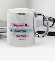 BK Gift Kişiye Özel Öğretmenler Gününüz Kutlu Olsun Krom Kupa Bardak - 4