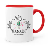 BK Gift Kişiye Özel Yılın En İyi Kankisi Kırmızı Kupa Bardak