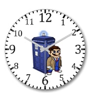 Tardis Doctor Who Duvar Saati Bombeli Gercek Cam