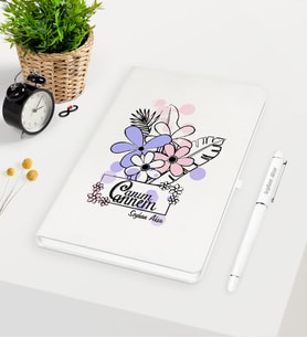 BK Gift Kişiye Özel Canım Annem Beyaz Defter Kalem Seti - 16