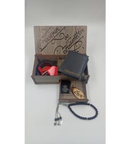 KİŞİYE ÖZEL AHŞAP KUTULU ERKEK CÜZDAN KEMER SET