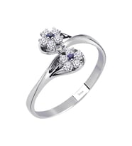 Sirius Safir ve Pırlanta Taşlı Nilüfer Yüzük 0704R0336