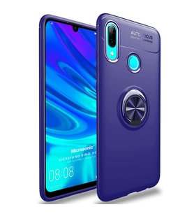 Microsonic Huawei Honor 10 Lite Kılıf Kickstand Ring Holder Lacivert