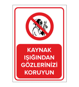 MIGNATIS - Kaynak Işığından Gözlerinizi Koruyun Levhası - Sac Malzeme 50x70cm