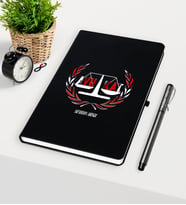BK Gift Kişiye Özel Avukat Temalı Siyah Defter Kalem Seti - 2