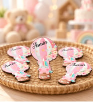 Kişiye Özel Hoşgeldin Bebek Ahşap Magnet Doğum Günü