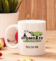 Otomotiv Mühendisine Hediye Beyaz Kupa Bardak
