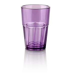 Plastport Kırılmaz Bardak - Mor 300 ml - 24 Adet (Sedef)