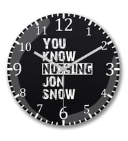 Know Nothing 1 Duvar Saati Bombeli Gercek Cam