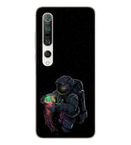 Uzay Kız Tasarım Süper Şeffaf Silikon Telefon Kılıfı Xiomai Mi10- Mi 10 Pro