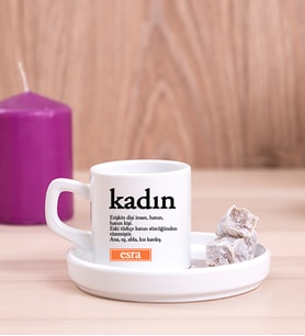Kadın Kelime Anlamı Concept Türk Kahvesi Fincanı