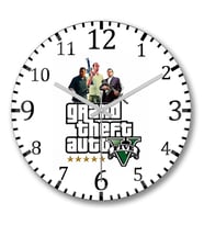 Gta 5 Estrelas Duvar Saati Bombeli Gercek Cam