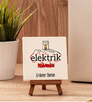 Elektrik Mühendisine Hediye Taş Dekor